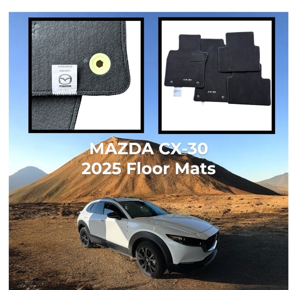 Mazda CX-30 2025 Black Car Floor Mats - Picture 11 of 11